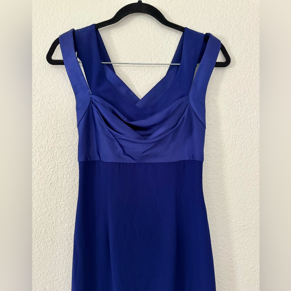 Calvin Klein Blue Cowl Neck Maxi Dress